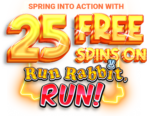 Lucky Creek 25 Free Spins on Run Rabbit, Run